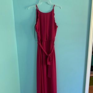 Hot pink formal dress